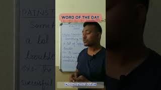 WORD OF THE DAY  Learn vocabulary  Easy learn by English devotees VIKRAM Shorts [upl. by Atoel]