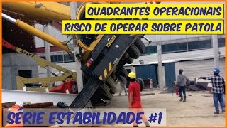 Estabilidade do guindaste 1  Quadrantes operacionais e o risco de operação sobre patola [upl. by Yenahc146]