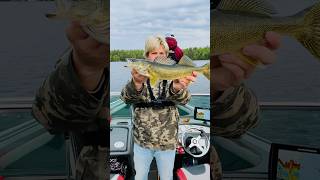 I CAUGHT THE BEST TASTING FISH fishing canada walleye walleyefishing spring fish ontario [upl. by Rebmik]