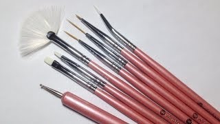 How To Use Your Nail Art Brushes  Winstonia Nail Art Brushes Review [upl. by Sulakcin]