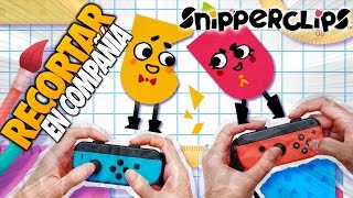 ¡A RECORTAR EN COMPAÑÍA  Snipperclips 1 Nintendo Switch [upl. by Lightman]