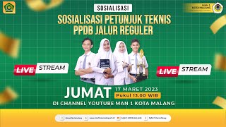 Sosialisasi Petunjuk Teknis Tes Seleksi PPDB Jalur Reguler 20232024 [upl. by Eiramesor]