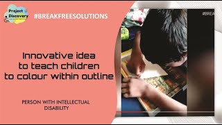 Innovative idea to teach children to colour within outlineBreakfreesolutions [upl. by Lilas]