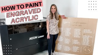 How To Paint Engraved Acrylic [upl. by Asteria]