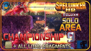 Spelunker HD Deluxe PS4 CHAMPIONSHIP EX Area 9 Solo Walkthrough  All Litho Fragments Collected [upl. by Wilbur]