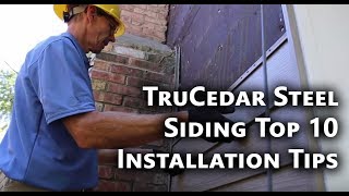 TruCedar Steel Siding Top 10 Installation Tips [upl. by Anahsak]