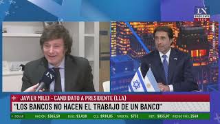 Javier Milei quotSabemos que tenemos los fondos para dolarizarquot [upl. by Mcgannon]