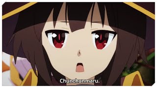 Konosuba  Why did Megumin call Kazumas Sword Chunchunmaru [upl. by Yro]