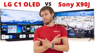 LG C1 OLED vs Sony X90J LED TV  Which one should you buy [upl. by Sharia915]