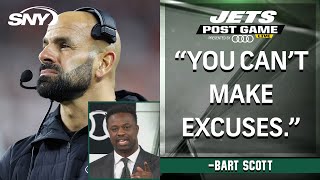 Bart Scott reacts to Robert Saleh citing short week as possible reason for struggles vs Browns  SNY [upl. by Eirrahs]