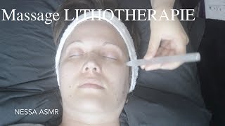 ASMR Français  lithotherapy massage  massage lithothérapie  NESSA ASMR [upl. by Beeck]