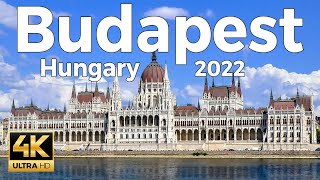 Budapest 2022 Hungary Walking Tour 4k Ultra HD 60fps  With Captions [upl. by Lebna245]