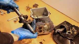 Engine Rebuild Briggs and Stratton Mower Rebuild with Narration  Part 1 [upl. by Birkle35]