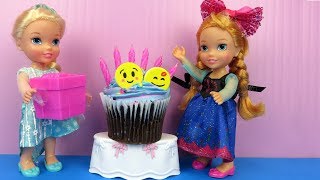 Little Annas BIRTHDAY party  Elsa and Anna toddlers party with guests  Pinata  Cake  Gifts [upl. by Hollington]