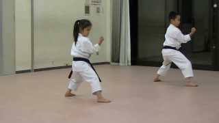 JKA Mahiro amp Masaki practice Heian shodangodan and Tekki shodan part 2 [upl. by Pascoe]