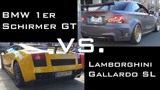 Lamborghini Gallardo vs BMW 1er M GT Team Schirmer  Race 1 [upl. by Agemo299]