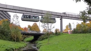 Düsseldorf International Airport HBahn SkyTrain Monorail [upl. by Starobin514]