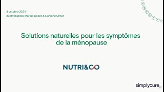 Solutions naturelles pour les symptômes de la ménopause [upl. by Rhyner]