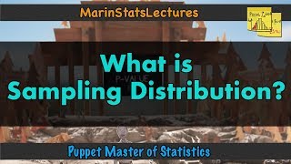 What is a Sampling Distribution  Puppet Master of Statistics [upl. by Aniuqahs556]