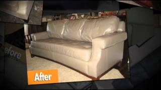 ReLeather Leather Restoration and Dyeing  Leather Furniture  Dyeing Leather Leather Restoration [upl. by Rebekkah721]