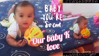 Cute Baby Keziah  6 months old [upl. by Ecirtael517]