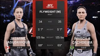 UFC 297 Jasudavicius vs Cachoeira UFC 5 Simulation [upl. by Einaffit]