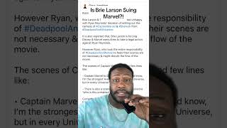 Is Brie Larson Suing Marvel  marvel deadpool shorts [upl. by Ailimac455]