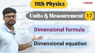 What are dimensions dimensional formulas dimensional equations and how to calculate dimension [upl. by Wernsman]