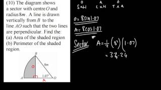 C2  Radian Measures 5  Exam Style Questions 1  A Level Maths Core 2 AQA Edexcel [upl. by Johanan]