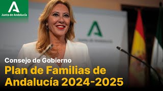 Aprobado el primer Plan de Familias de Andalucía con 129 medidas y más de 1700 millones [upl. by Odlaner]