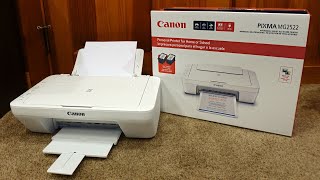 How to setup Canon Pixma MG2522 Printer over Wifi and Install Ink [upl. by Einnoc]