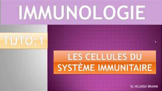 IMMUNOLOGIE 2 TUTO 1 Les cellules du système immunitaire [upl. by Lindsy250]