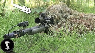 Using a Professional Ghillie Suit vs Airsoft Players IN GAME [upl. by Niak]