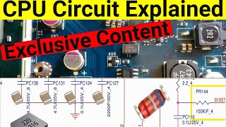 Exclusive Motherboard CPU Circuit Analysis  Voltage Rails VBAT CPU VCCCORE  Laptop Repair [upl. by Nyrhtakyram]