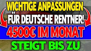 Gesetzliche Rente 2024 Wichtige Anpassungen und Erhöhungen für deutsche Rentner [upl. by Ayad]