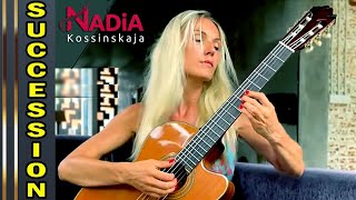 Soundtrack SUCCESSION Austerlitz – Allegretto N Britell Guitar NADiA KOSSINSKAJA ToneWoodAmp [upl. by Eenor]