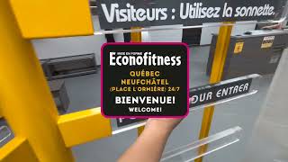 Bienvenue au  Welcome to 👍 Éconofitness Québec  Neufchâtel Place lOrmière 247 [upl. by Iormina]