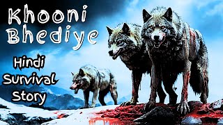 Khooni Bhediye  Hindi  Animated Survival Story [upl. by Kimberlee]