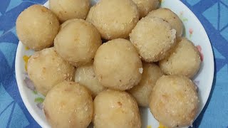 নারকেল নাড়ু রেসিপি  Narkel naru recipe  narkel naru  coconut laddu [upl. by Ellehcam445]