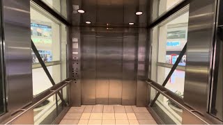 KONE Hydraulic Glass Elevator  CherryVale Mall in Rockford IL  2024 Take [upl. by Eilahs]