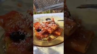 Pasta Alla Puttanesca recipe with Secret ingredient florence food pasta italy kickstarter [upl. by Ahto]