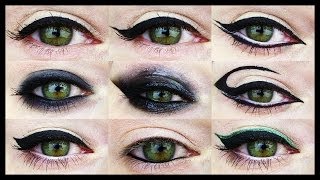 12 EYELINER TUTORIALS ★ For all Eye Shapes [upl. by Felisha]