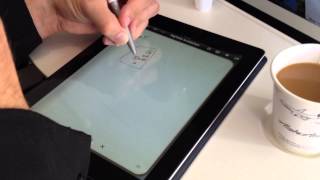 Lefty Writing on an iPad using the GoSmart Stylus [upl. by Aicercal315]