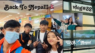 On The Way To Nepal  USA to NEPAL  Vlog32  Oviya Bhandari [upl. by Odrude980]