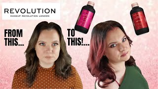 REVOLUTION HAIRCARE Tones For Brunettes  Merlot amp Berry Pink Semi Permanent Hair Dye  Clare Walch [upl. by Bittencourt]