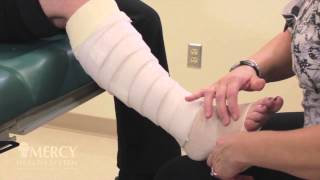 Multilayer bandaging for the leg [upl. by Attenol]