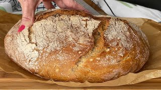 Fast no Knead Rye Bread  So Easy Anyone Can Make [upl. by Egiaf]