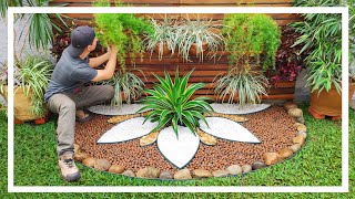 ðŸ’š DIY  DECORAÃ‡ÃƒO DE JARDIM 31  PAISAGISMO CRIATIVO COM PEDRAS [upl. by Cyprio172]