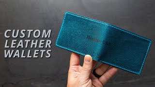 Custom Leather Wallets [upl. by Nahij410]