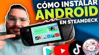 ¿Cómo instalar Android en Steam Deck  Waydroid con Play Store Honkai Star Rail Youtube y más 🚀 [upl. by Rickart]